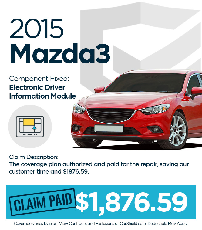 claim paid on 2015 Mazda3