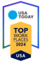 2024 USA Today Top Work Places logo 