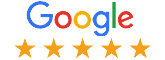 Google logo and star ratings & reviews